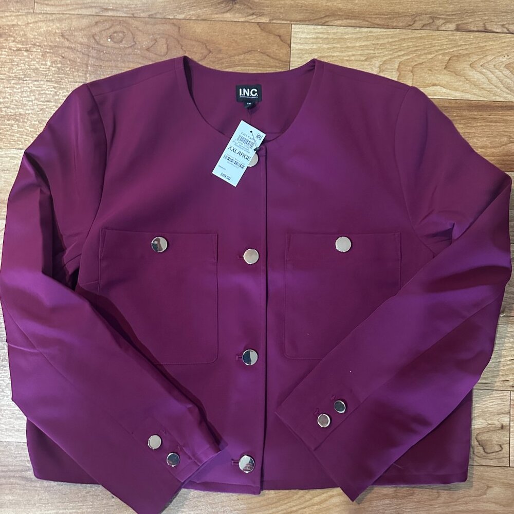 NWT I.N.C International Concepts Pocket Jacket Size XXL